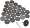 Fiberglass Reinforced Cut-off Wheels Discs Kit 1 1/4 inch Diameter 25 Pieces + 2 Mandrel For Dremel Rotary Tool 426 426b Compatible...