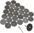 Fiberglass Reinforced Cut-off Wheels Discs Kit 1 1/4 inch Diameter 25 Pieces + 2 Mandrel For Dremel Rotary Tool 426 426b Compatible...