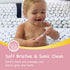 Papablic BabyHandy 2-Stage Sonic Electric Toothbrush for Babies and Toddlers Ages 0-3 Years, Pink...