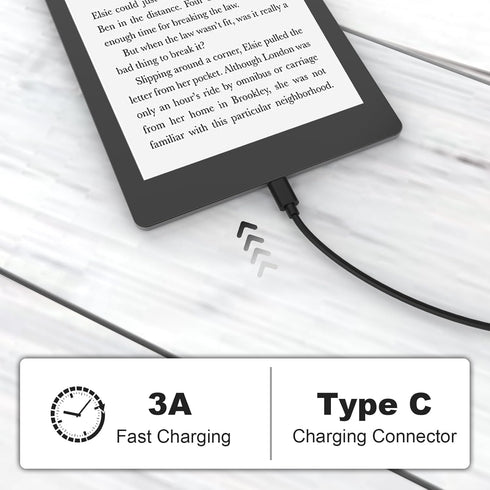 USB C Charging Cable Compatible with Kindle Paperwhite 2022, Kindle Scribe, New-Fire Max 11 2023, HD 10 10Plus 9th-13th Gen(2019-2023), Fire 7/HD ...