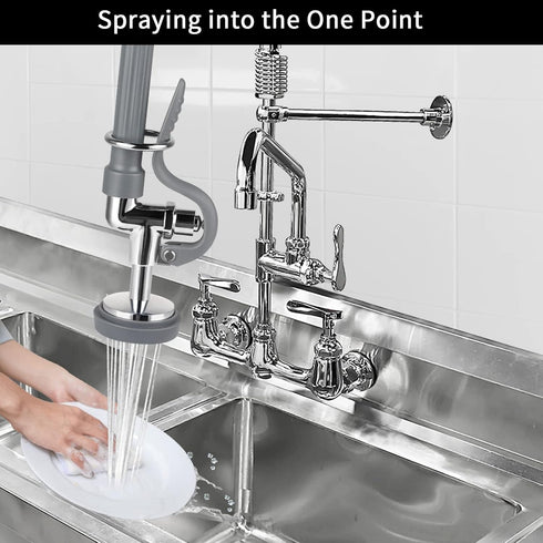 3 Pack Commercial Spray Valve Repair Kit for Most Commercial Sink Pre-Rinse Sprayer Spray Face Bumper and Screw Repair Part 1.42 GPM, Grey...