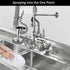 3 Pack Commercial Spray Valve Repair Kit for Most Commercial Sink Pre-Rinse Sprayer Spray Face Bumper and Screw Repair Part 1.42 GPM, Grey...