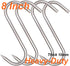 Meat Hook, 8Inch 10mm Heavy Duty S-Hooks Stainless Steel Meat Processing Butcher Hooks (10mm8inch)...