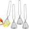 4 Pieces Stainless Steel Spring Whisk, 8.46 Inches Egg Whisk Hand Push Whisk Blender French Style Whisk Wire Whisk for Egg Beater Kitchen Utensil ...