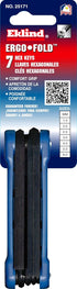 EKLIND 25171 Ergo-Fold Fold-up Hex Key allen wrench - 7pc set Metric MM sizes 1.5-6...
