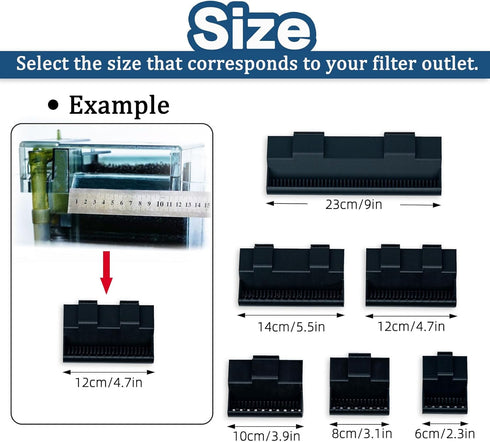 Aquarium Filter Baffle, Fish Tank Accessory, Helps Maintain a Calm Water Surface and Slow Down Water Flow, Fish Tank Filter Flow Controller, Suita...