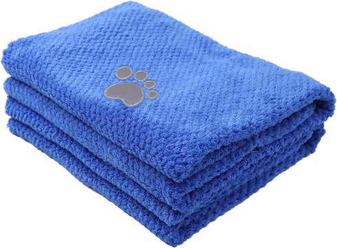 Dog Towels for Drying Dogs Two Pack Dog Bath Towel pet Towel Absorbent Microfiber Durable Prevent mud Dirty for Dogs Cats Small Animal Bathing Gro...
