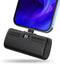 Portable Charger for iPhone, Built-in MFi Certified Connector, Fast Charging (22W) LCD Digital Display Cute Power Bank, Portable Phone Charger Bat...