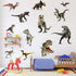 Kiddale 3D Watercolour Dinosaur Kids Wall Stickers,Peel and Stick Removable Wall Decals for Kids Nursery Bedroom Living Room...