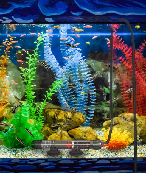 Aquarium Heater 50W, 20 Gallons Tank Submersible Aquarium Heater, Temperature Adjustable, Betta Turtle/Fish Tank Heater, Built-in Thermostat Contr...