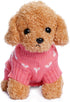 Dog Knitted Sweater Dog Heart Sweater Puppy Sweater Warm Soft Pet Holiday Clothes for Large Cats and Dogs (Pink, L)...