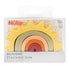 Nuby Soft Silicone Stackable Sun Interactive Toy for Early Development, Creativity, 12+ Months...