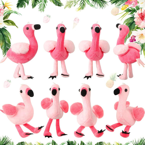 Skylety 8 Pcs 6 Inch Plush Flamingo Party Favors Small Flamingo Stuffed Animal Toy Flamingo Ornaments Keychain Birthday Party Supplies...
