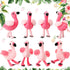 Skylety 8 Pcs 6 Inch Plush Flamingo Party Favors Small Flamingo Stuffed Animal Toy Flamingo Ornaments Keychain Birthday Party Supplies...
