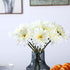 TOPIA Artificial African Daisies Flowers African Daisy Silk Flowers Artificial Gerbera Daisies Pack of 10 (White)...