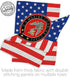 USMC Semper Fi Marine Corps Flag Armed Forces Double-Sided Lawn Decoration Gift House Garden Yard Banner United State American Military Veteran, 1...