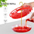 eWonLife Hummingbird Feeder for Outdoors, 2 Pack, Leak-Proof, Easy to Clean and Refill, Saucer Humming Bird Feeder Plastic, Including Hanging Hook...