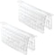 iDesign 36700M2 Euro Saddle, Glassware and Sink Protector for Kitchen-Set of 2, Clear, 2 Count...