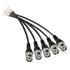 MEIRIYFA BNC Pigtail Cable Bare Wire, BNC Male Coaxial Connector Extension Plug with Open End Wire for CCTV Camera Terminal Adpater (5pcs BNC Male...