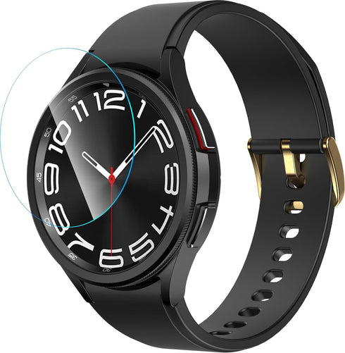 SPGUARD [2Pack Galaxy Watch 6 Classic 43mm Screen Protector, Auto-alignment Installation Kit Accessories Tempered Glass Screen Protector for ONLY ...