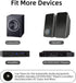 Monosaudio Carbon Fiber Speaker Spike Floor Protectors Speaker Isolation Feet 40x20mm Speaker Spike Floor Protectors Pad Stand for Audio,Speakers,...