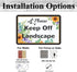 Please Keep Off Landscape Tin Sign, Colorful Flower Pattern Plaques Metal 12x8 Inches...