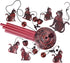 Garden Cat Wind Chimes Outdoor Indoor Decor - with 4 Tubes 6 Bells 7 Cats Wind Chime, Mobile Romantic Cat Wind Catcher, Cats Windchimes for Home, ...