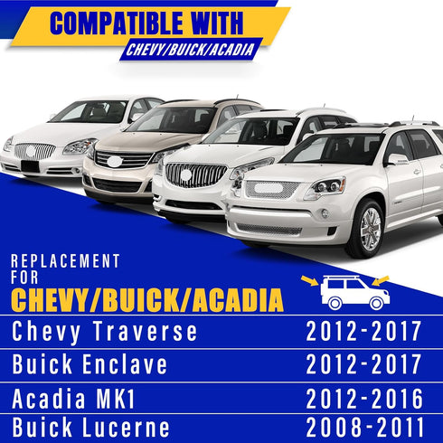 2 wipers Replacement for 2012-2017 Chevy Traverse/Buick Enclave /2012-2016 Acadia MK1/2008-2011 Buick Lucerne, Windshield Wiper Blades Original Eq...