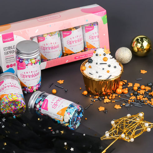 Sprinkles for Cookie Decorating, Sujoygar, Food Grade, 50g/bottle, Edible Sprinkles, Cake Decoration, Cupcake Toppers, Sprinkles for Cake Decorati...