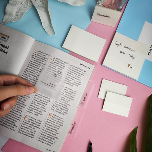Transparent Sticky Notes 500 Sheets, 1.5 x 2 in Clear Sticky Notes, See Through Invisible Translucent Sticky Notes Waterproof Self-Stick Note Pads...