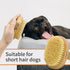 Soft Bristle Dog Brush for Short Haired Cats Dogs with Elastic Band, Natural Bristle Dog Palm Brush for Cats Dogs Brush...