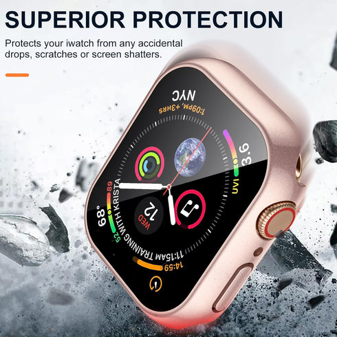 Charlam Compatible with Apple Watch Case 42mm Series 3 2 1 with Screen Protector, Full Protective Waterproof Bumper Cases Touch Sensitive Clear Fi...