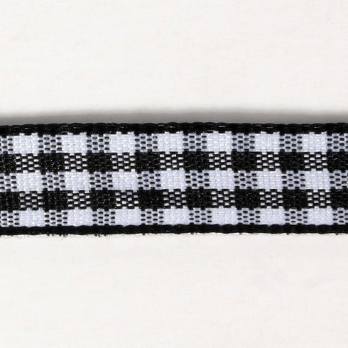 Buffalo Check Ribbon Black and White Gingham Ribbon 25 Yards for Crafts (3/8", Black)...
