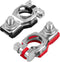 Battery Terminal Connector, Top Post Battery Terminals, Positive and Negative 1 Pair, Good Contact, Corrosion Resistance, Universal Car Accessorie...