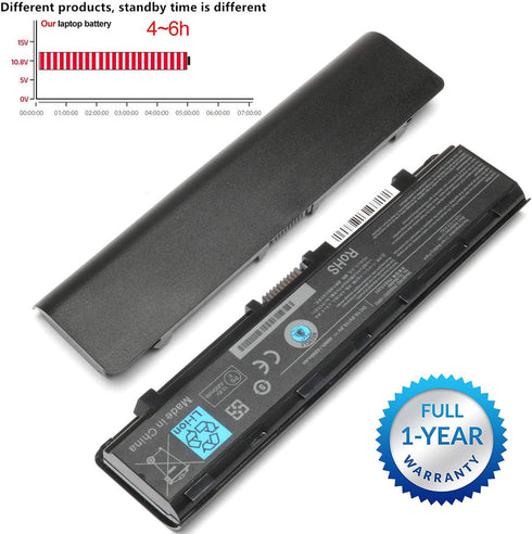 10.8V 48WH PA5024U-1BRS Battery Replace for Toshiba Satellite C55-A C55T C855 C855D L855 L875 S855 P855 Series C55-A5300 P855-S5312 PA5109U-1BRS L...