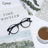 Cyxus Nerd Glasses Round Blue Light Glasses for Women Men Reduce Eye Strain UV Blocking for Computer Screen?8065T01 Black?...