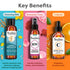 TruSkin x Kylie Skincare Gift Set – With Vitamin C Face Serum 1 fl oz, Soothing Cleansing Milk 4.2 fl oz and Rose Water Spray for Face 4 fl oz – E...