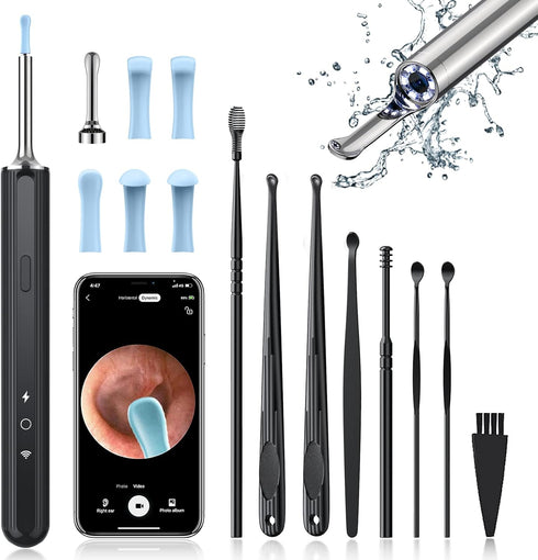 Health & Personal Care, Wireless Digital Microscope Handheld USB Ear Camera, Ear Wax Removal Tool with Camera,Ear Camera with Light, Ear Wax Remov...