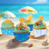 Whaline 600Pcs Ocean Themed Cupcake Liners Summer Baking Cups Crab Coral Starfish Sea Life Cupcake Wrappers Holders Muffin Liners for Bridal Baby ...