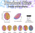 Beadthoven 24pcs Stainless Steel Stud Earrings Posts with Loop Hypoallergenic Rainbow Plated Textured Oval Disc Earrings Pins with Earrings Backs ...