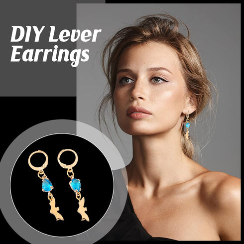 UNICRAFTALE 50pcs Lever Back Earrings Stainless Steel Leverback Earring Hoop Earring with Loop Golden Leverback Earwire Findings for DIY Jewelry M...