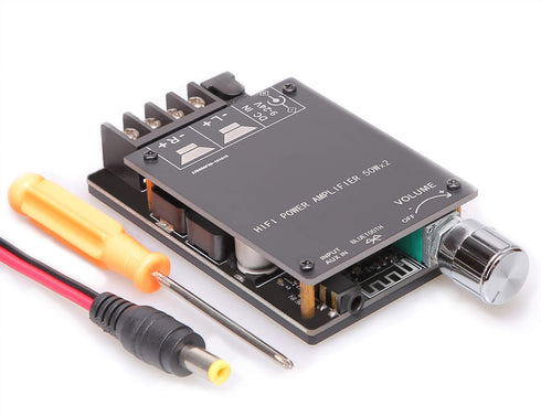 UwayKey Bluetooth Amplifier Board with TPA3116D2 Chip, 50W+50W Peak Power Output Class D AMP Module for DIY Wireless Speaker...
