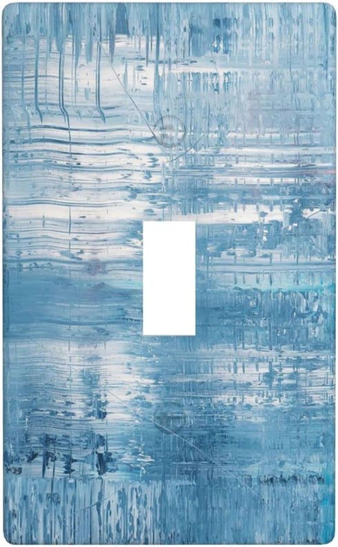Abstract Oil Painting Light Switch Cover Single Toggle Switch Plate Covers 1 Gang Wall Plate for Bedroom Kitchen Home Farmhouse Decor Standard Siz...