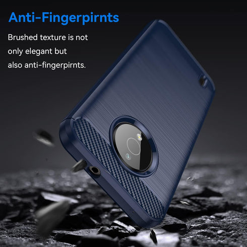 Osophter for Nokia C200 Case with 2pcs Screen Protector Shock-Absorption Flexible TPU Rubber Protective Cell Phone Cover for Nokia C200(Navy Blue)...