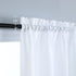 White Kitchen Curtains 36 Inch Length Sets of 2 Panels Half Windows Rod Pocket Cafe Curtains Small Tier Curtains Semi Sheer Short Farmhouse Curtai...