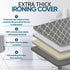 Ironing Board Cover – Iron Board Cover with Padding 100% Cotton Fabric with Metalized Coating & Foam Lamination, Prevents Burning, Great Cover for...