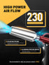 High Volume Air Blow Gun with Powerful Flow Nozzle, Retro Red Air Nozzle Blower Gun with 4.9" Stainless Steel Extension & 1/4'' Standard Quick Plu...