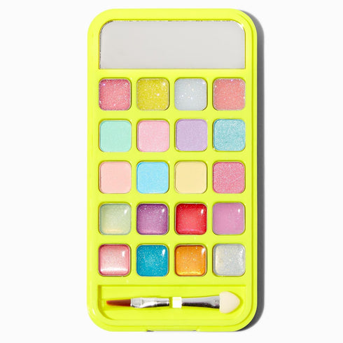 Claire's Makeup Kits - Glittery Bright Yellow Cell phone Shaped Eyeshadow and Lip Kit for Girls - Perfect For Young Girls!...