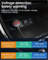 YANTU Cigarette Lighter Adapter, Car Charger Adapter 3 Socket Cigarette Lighter Splitter with LED Voltage Display PD/QC 3.0 Charger On/Off Switche...