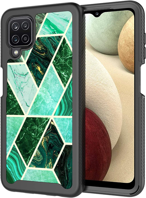 Case for Samsung Galaxy A12,Galaxy A12 Design Cute Case,Shockproof Dual Layer Armor Protective Guys Boys Men Girls Women Floral Flower Bumper Phon...